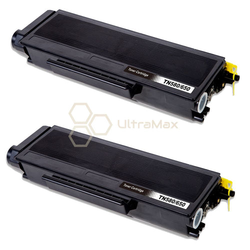 Ultra Toner Brother TN-650 Black Compatible Toner Cartridge-2 PACK