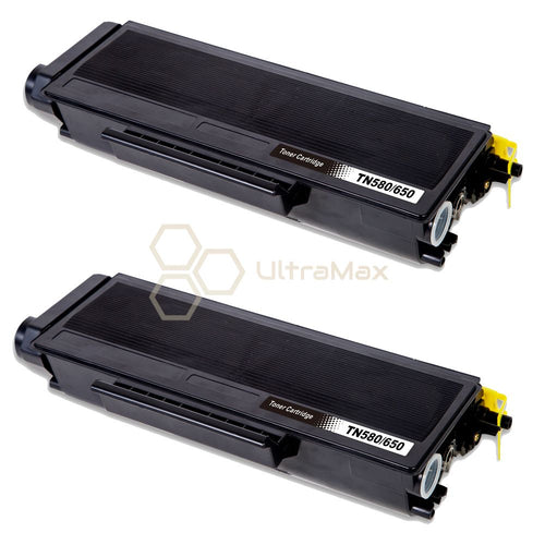 Ultra Toner Brother TN-580 Black Compatible Toner Cartridge-2 PACK