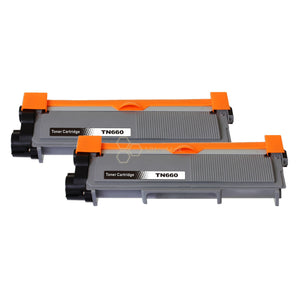 Ultra Toner Brother TN-660 (High Yield of TN-630) Black Compatible Toner Cartridge-2 PACK